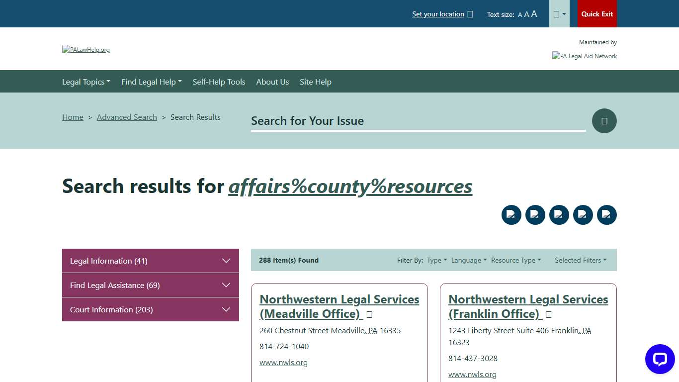 affairs%county%resources page 18 - Search PALawHELP.org - Your Online Guide to Legal Information and Legal Services in Pennsylvania